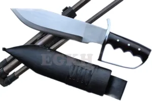 -13" Large Fighting D-Guard Bowie,Outdoor Khukuri Knife, Kukri Blade Machete - Handmade By EGKH Khukuri House Nepal