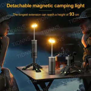 10000mAh Magnetic Camping Light - USB Rechargeable LED Emergency Lamp for Outdoor Use