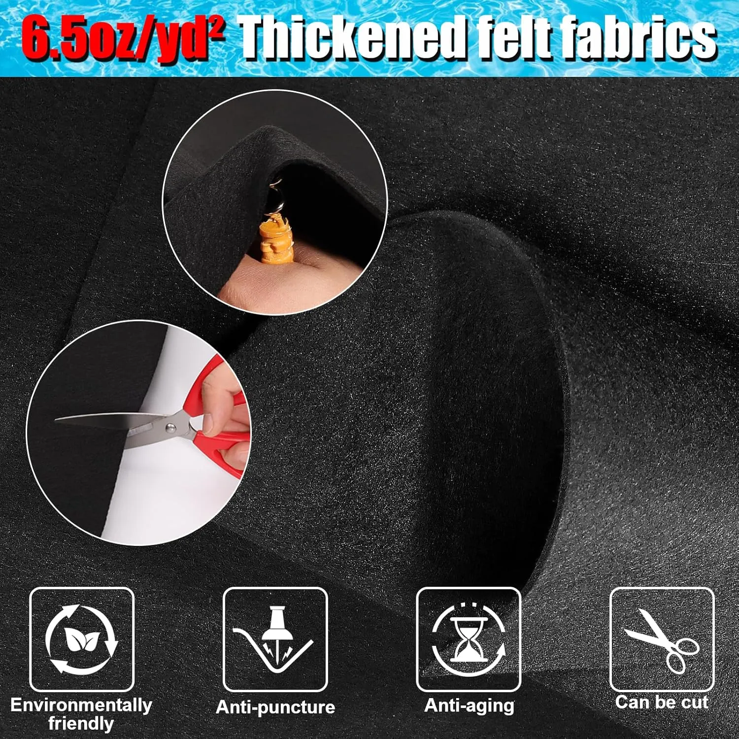 10ft Heavy Duty Round Pool Liner Pad for Above Ground Pool,Pool Ground Mat Under Pool Pad,Pool Bottom Liner Protector to Prevent Puncture and Extend Liner Life