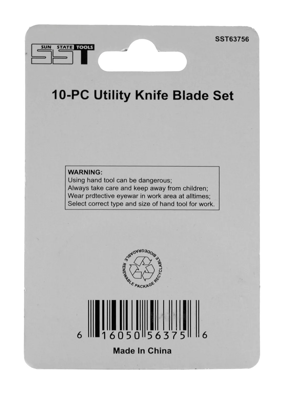 10pc. Utility Knife Replacement Blade Set