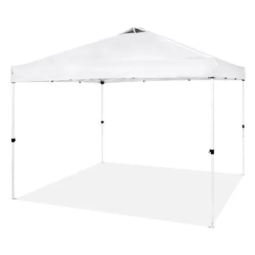 10x10FT 250D PU Silver Coated Tarp with Portable Roller Bag White