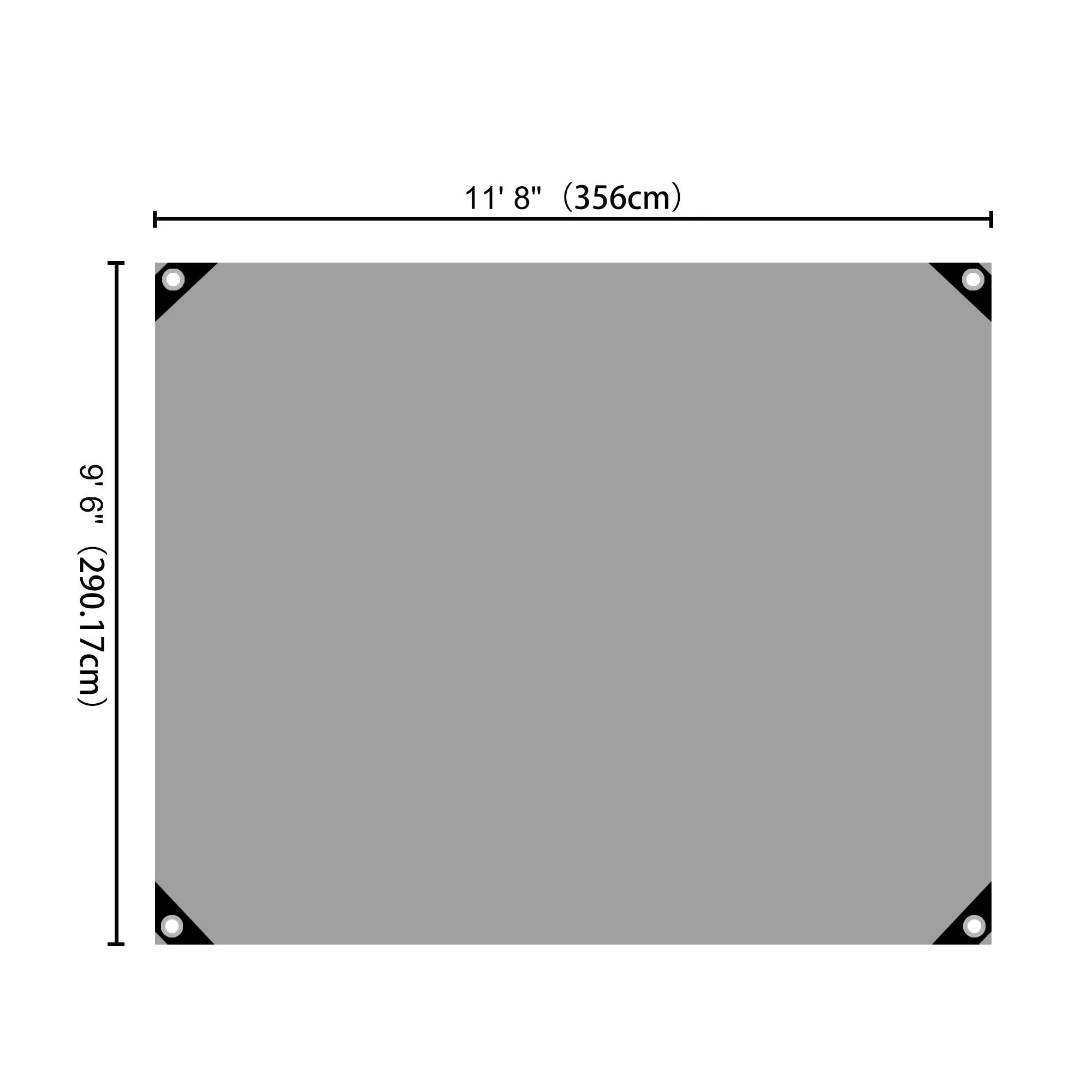 10x12ft Heavy Duty Poly Tarp/ Silver Black