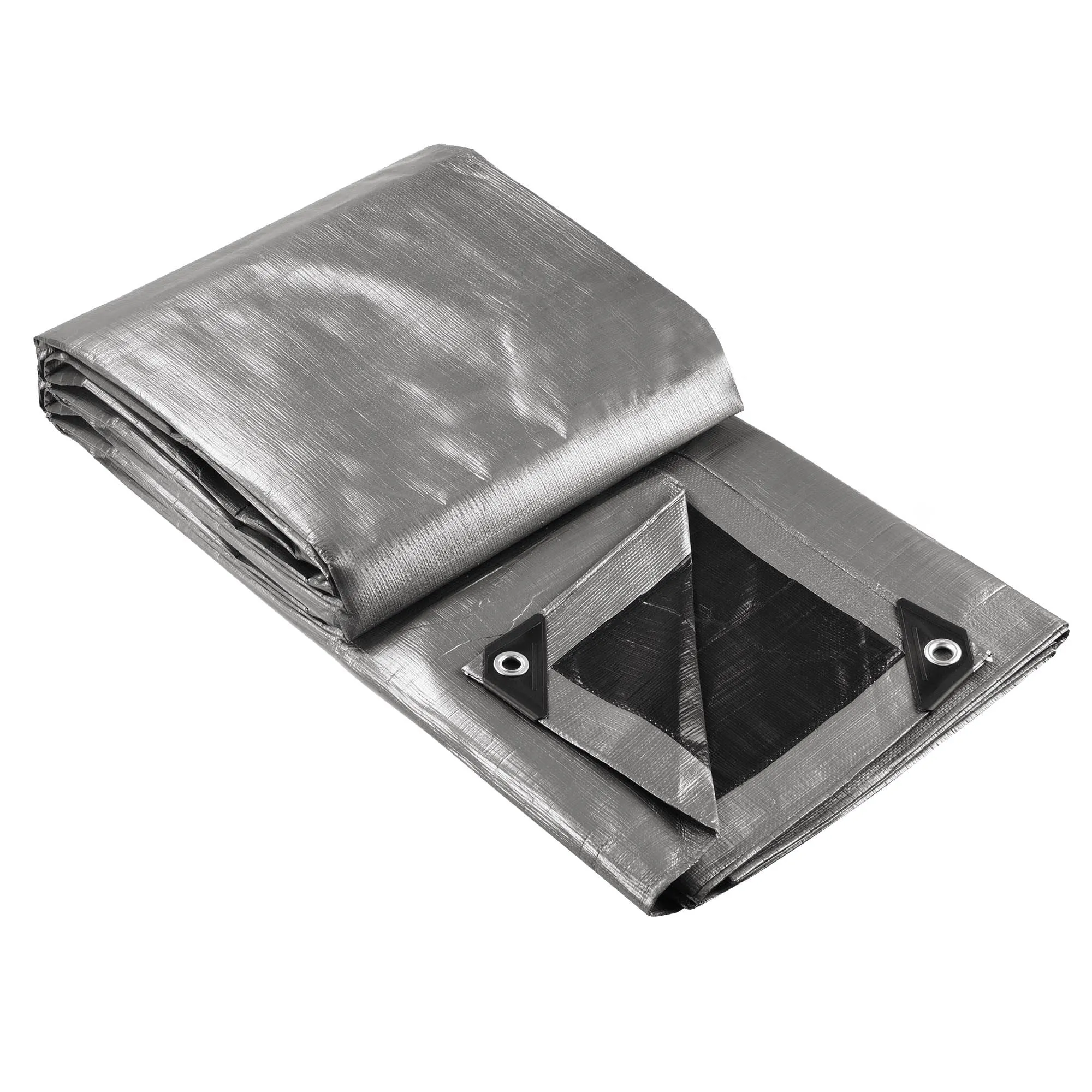 12x24ft Heavy Duty Poly Tarp/ Silver Black
