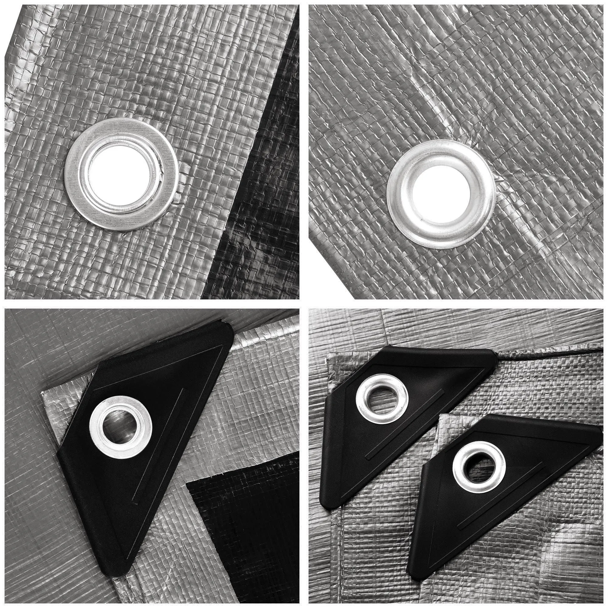 12x24ft Heavy Duty Poly Tarp/ Silver Black