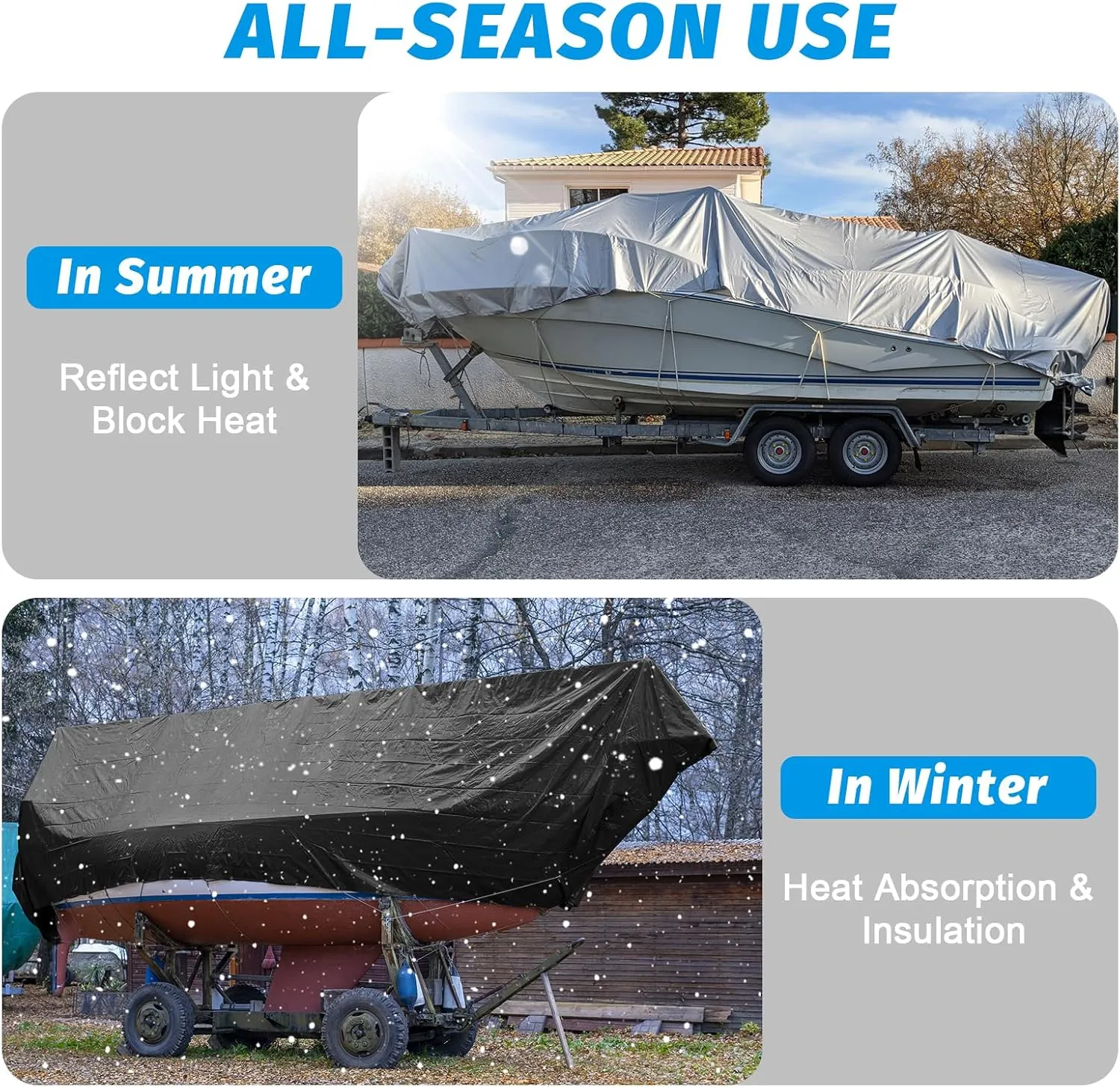 16Mil Finished Size 12x20 Tarp Heavy Duty Waterproof, Large Outdoor Multipurpose Protective Cover (Silver/Black)