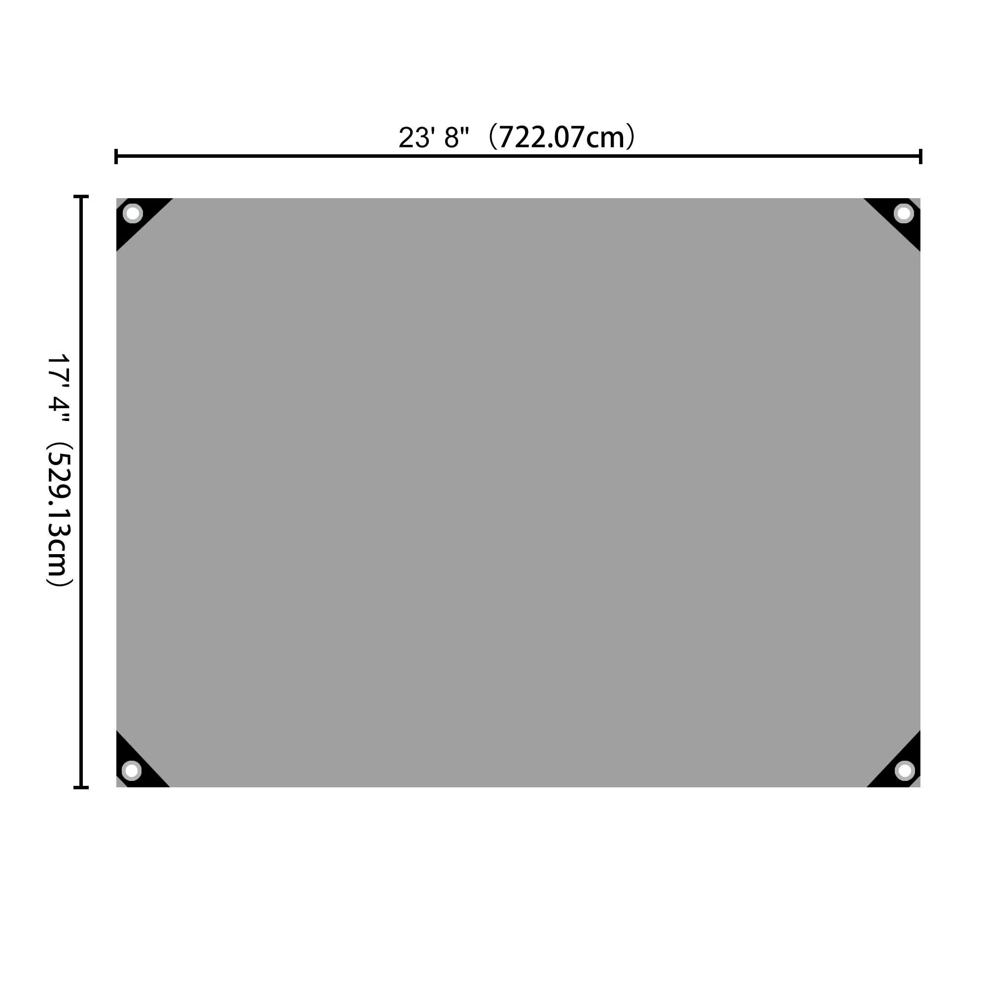 18x24ft Heavy Duty Poly Tarp/ Silver Black