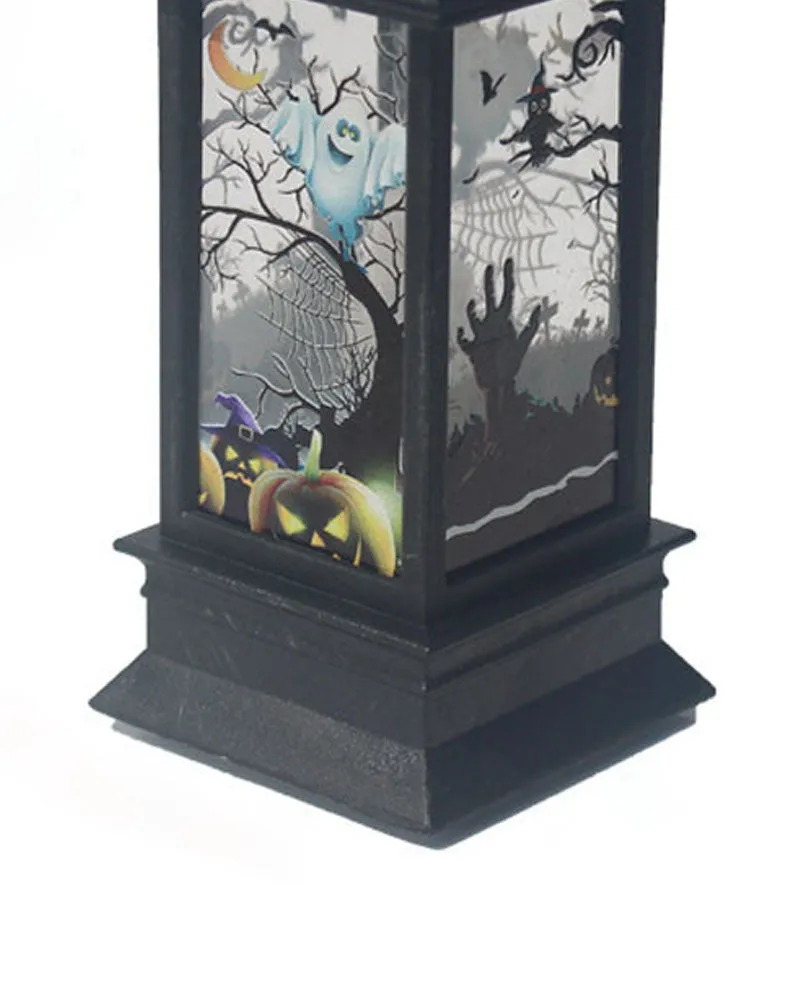 1pc Halloween Lantern Light Battery Operated Scary Flameless Flickering Candle Light Halloween Home Table Decoration