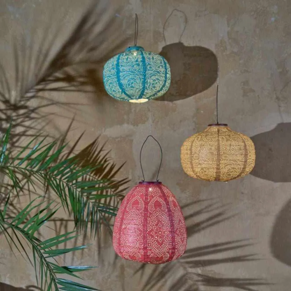 2 Solar Lantern Pumpkins