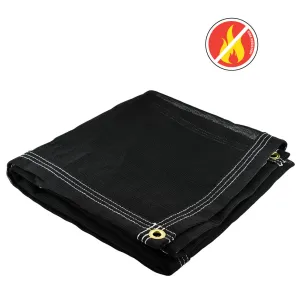 20′ x 50′ Black Fire Retardant Mesh Tarp – 60% Shade