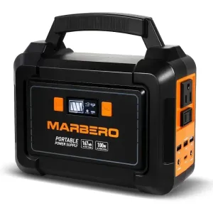 200W Portable Solar Generator – 167Wh Battery Power Supply with 110V AC Outlet