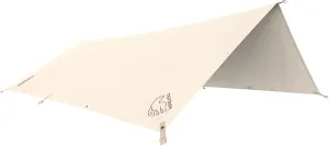 242042 Outdoor Camping Tarp, Kari 12, 157.5 x 118.1 inches (400 x 300 cm), Natural