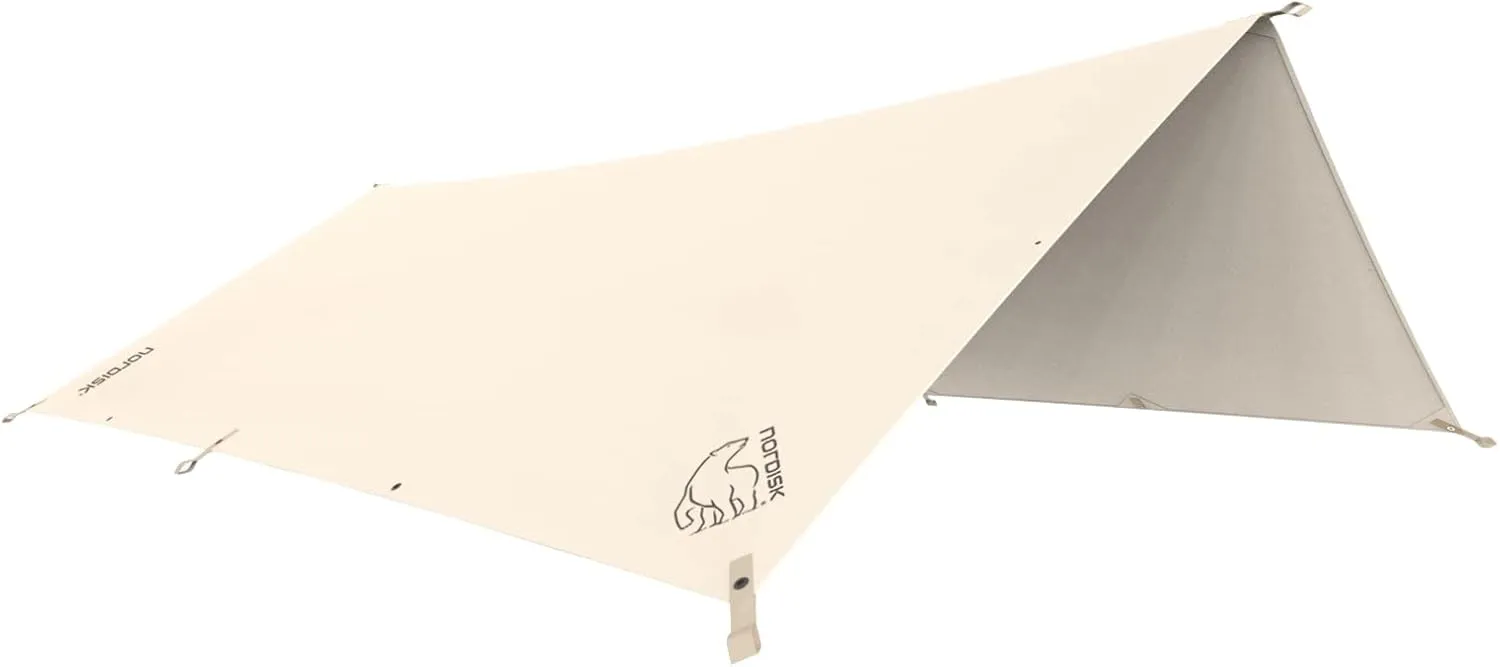 242042 Outdoor Camping Tarp, Kari 12, 157.5 x 118.1 inches (400 x 300 cm), Natural