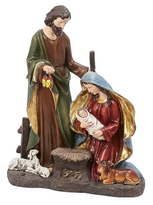 38.5" Battery-Operated Magnesium Nativity Figurine with Timer