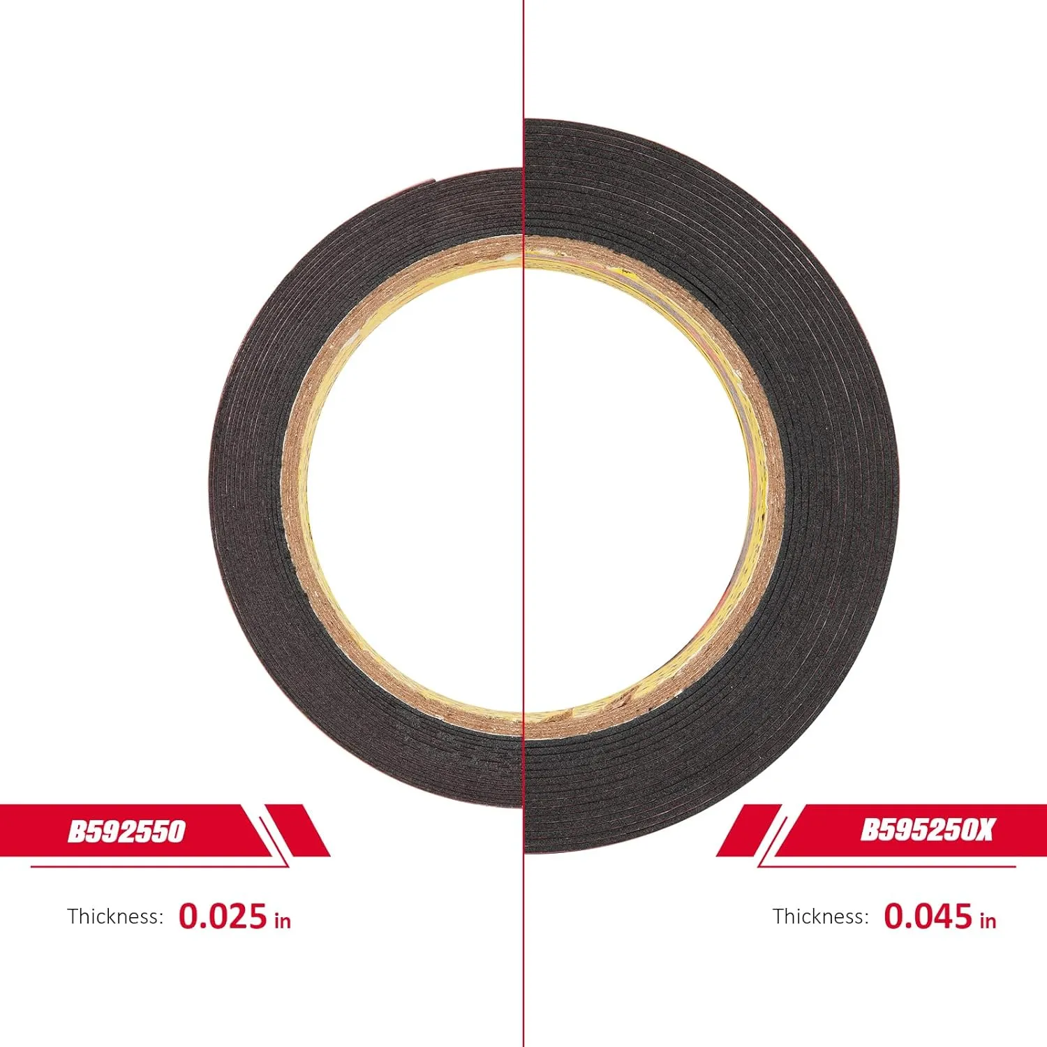 3M Double Sided Mounting Tape VHB 2" x 15.4 Ft 0.025in Thick Black 5925 Heavy Duty Foam Tape Strong Adhesive for Car Décor Home Office Logos