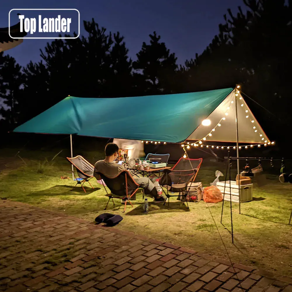 3x3m/4x3m Waterproof Tarp Tent Shade Ultralight Garden Canopy Sunshade Outdoor Camping Awning Tourist Beach Sun Shelter