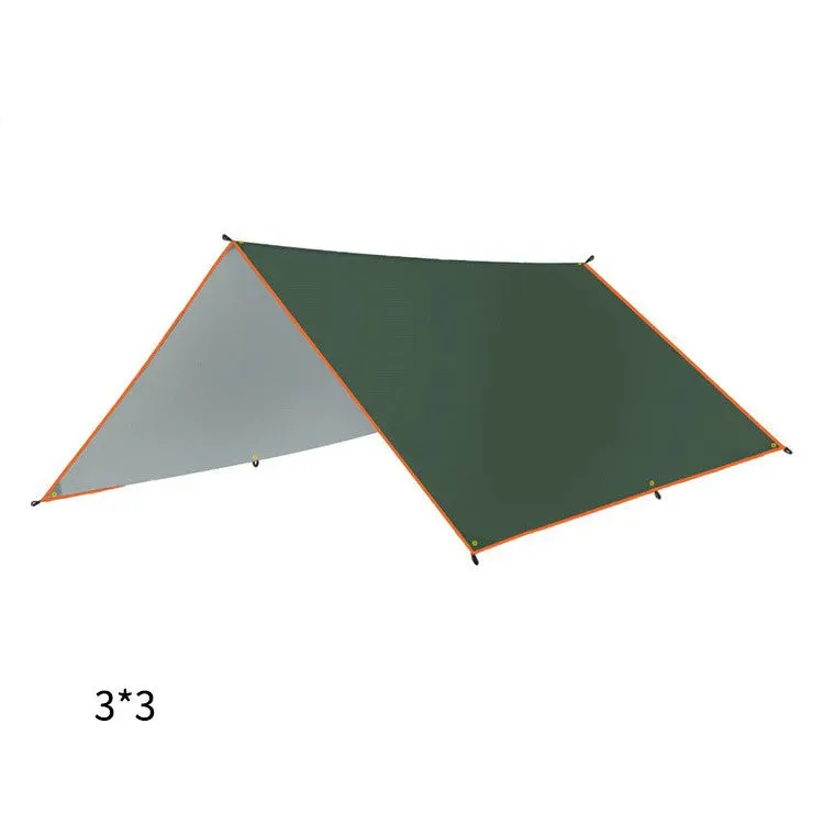 3x4m Car Side Awning: Waterproof Canopy Shade and Sun Shelter with Pole, Rope, Peg, and Suction Cup Anchor