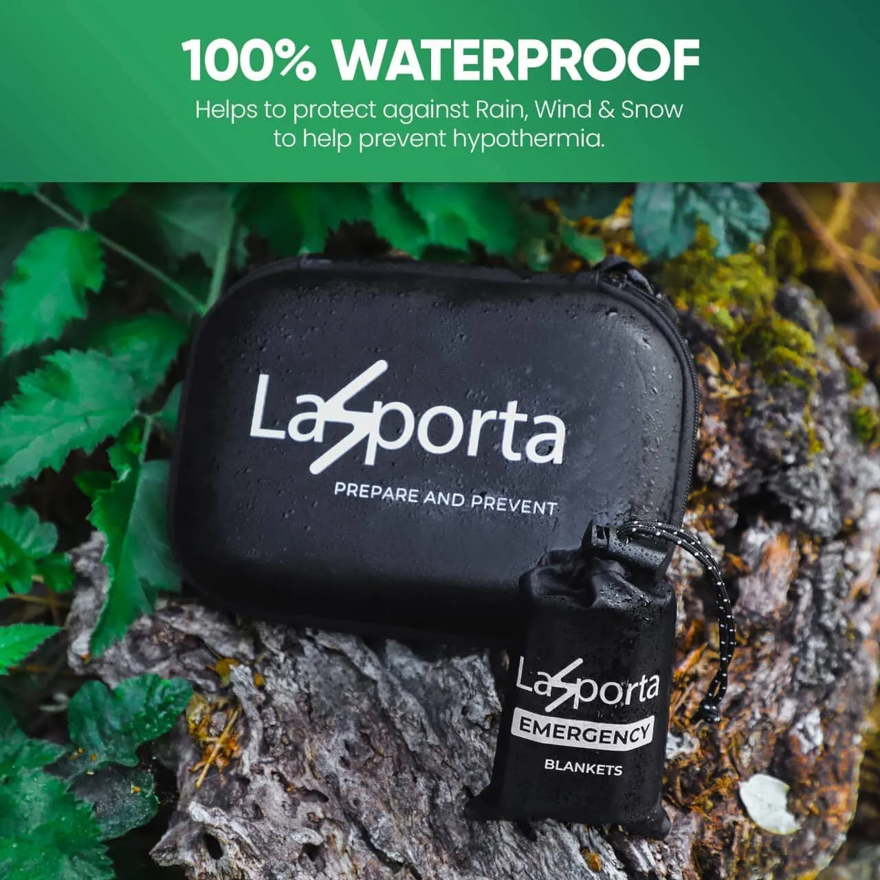 4-Pack: LaSporta Emergency Space Blankets