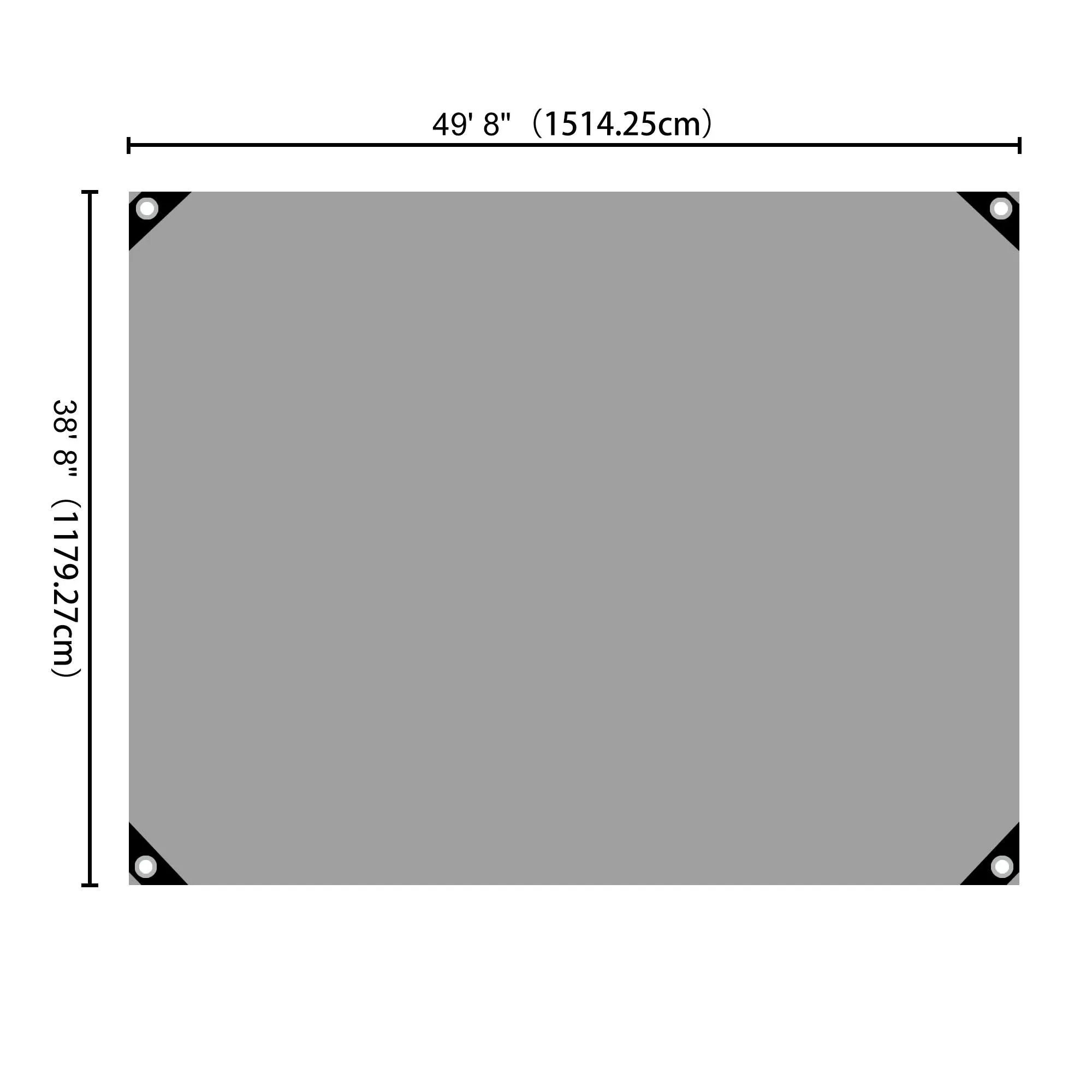 40x50ft Heavy Duty Poly Tarp/ Silver Black
