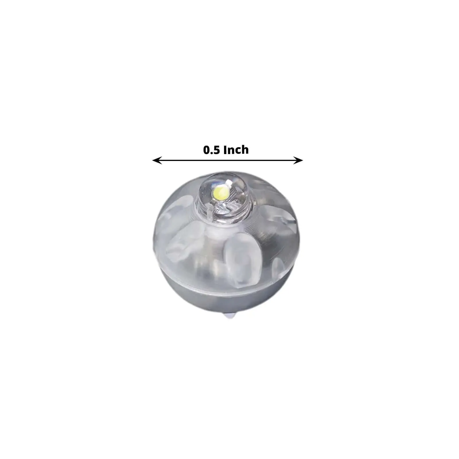 50-Pack LED Mini Balloon Lights Round Warm White - Waterproof Battery Operated Balls 0.5"