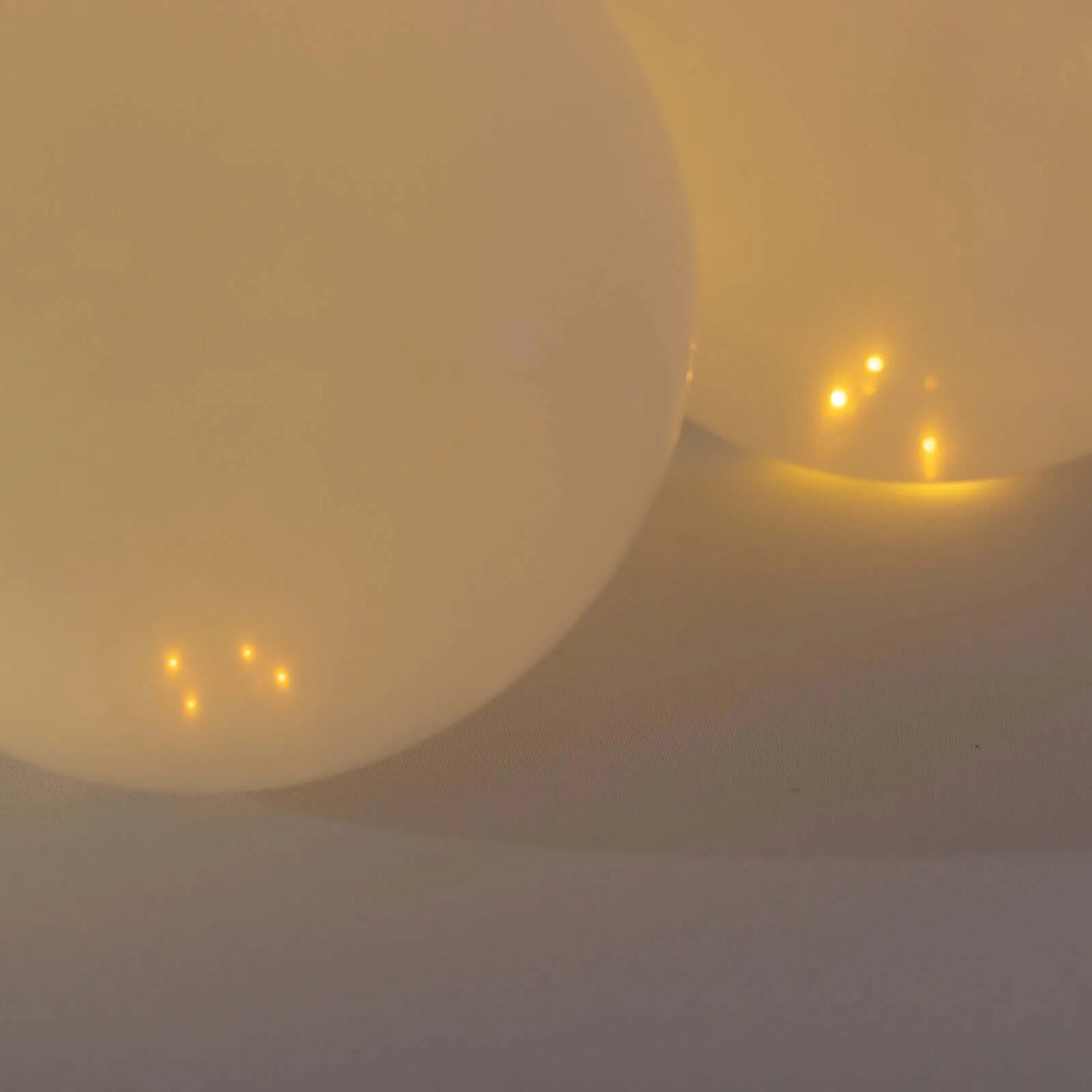 50-Pack LED Mini Balloon Lights Round Warm White - Waterproof Battery Operated Balls 0.5"