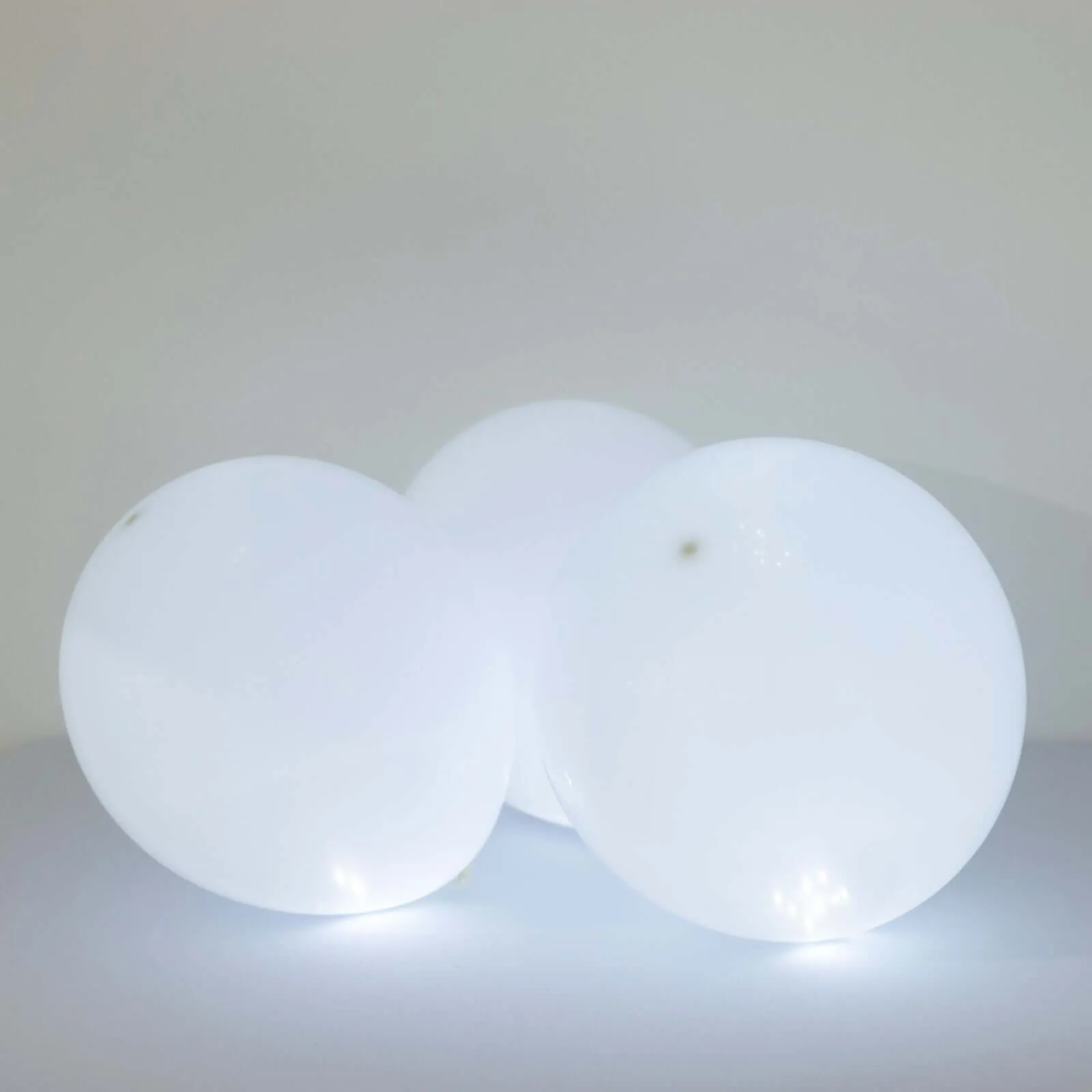 50-Pack LED Mini Balloon Lights Round White - Waterproof Battery Operated Balls 0.5"