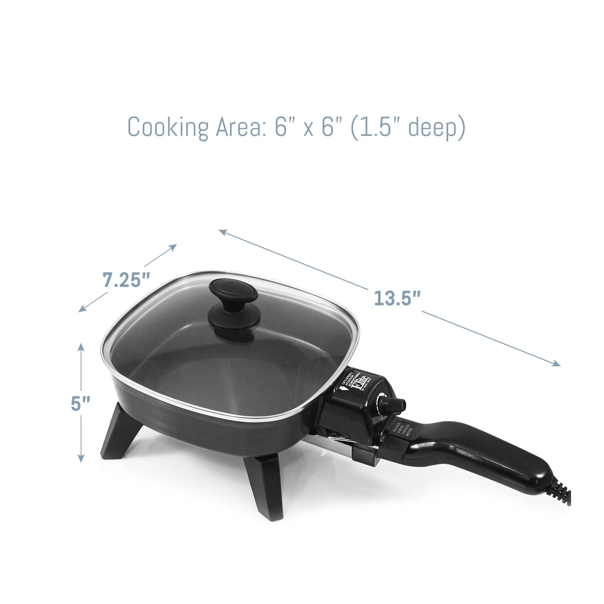 6-inch Personal Nonstick Electric Skillet
