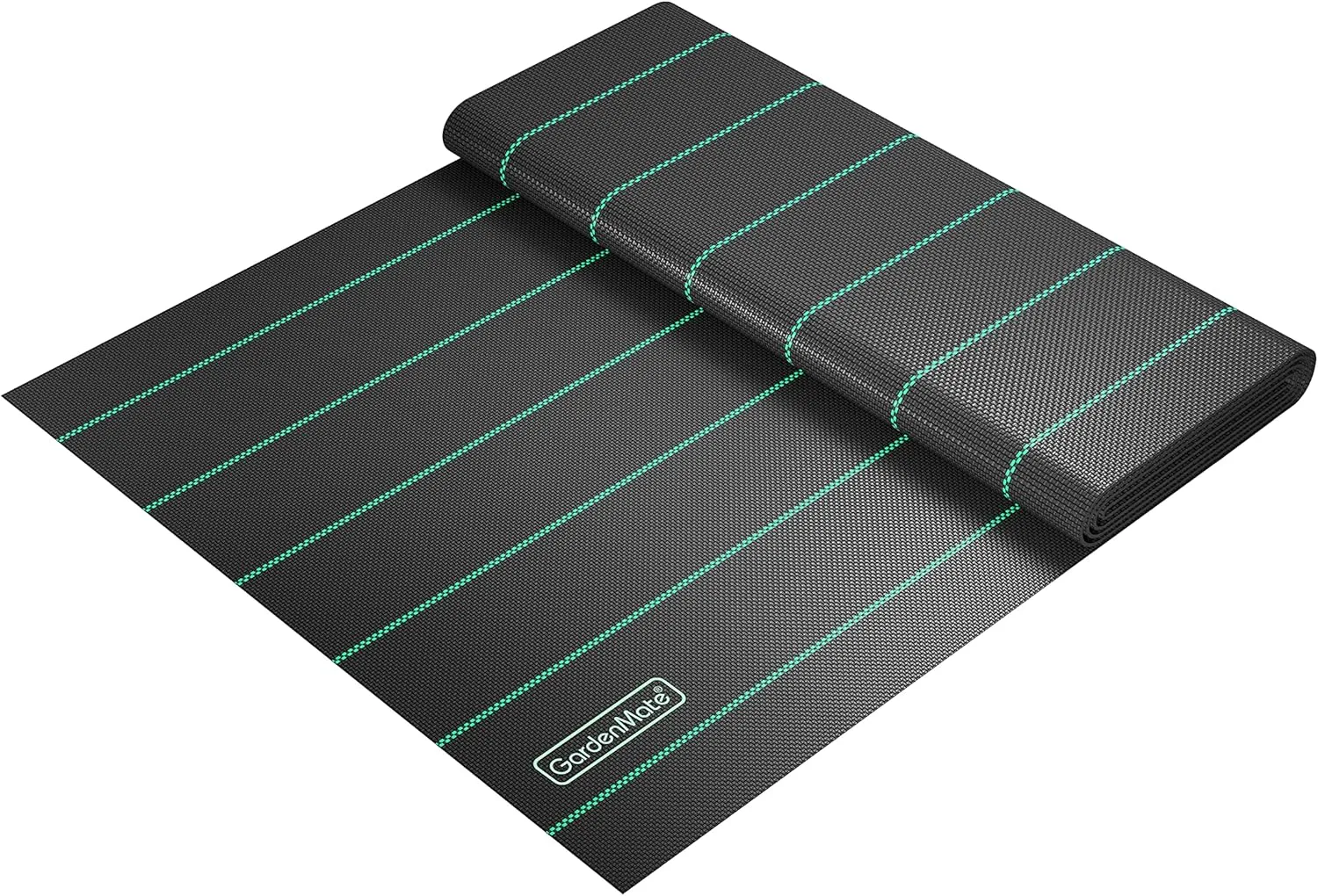 6 x 49 feet Sheet Woven Weed Control Fabric - Stabilized Black Heavy Duty Landscape Ground Cover Membrane