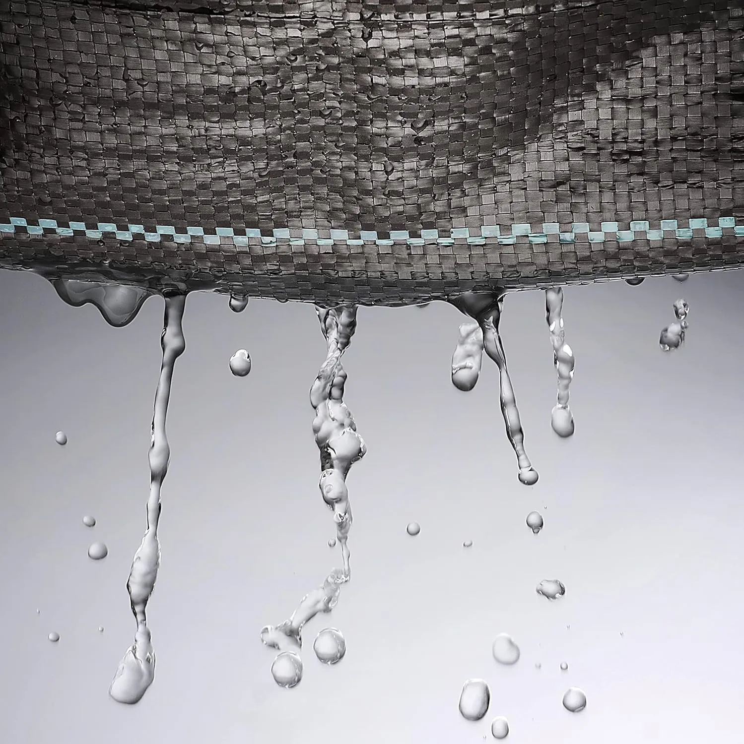 6 x 49 feet Sheet Woven Weed Control Fabric - Stabilized Black Heavy Duty Landscape Ground Cover Membrane