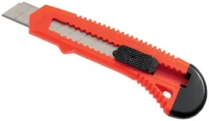 704526 Plastic Snap Off Utility Knife, 8-Pt., 18-Mm. - Quantity 20
