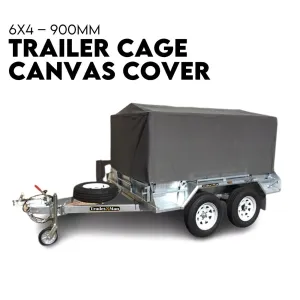 900mm Trailer Cage Canvas Tarp Cover for 6x4 High Quality Cage Universal 3 foot-ACT