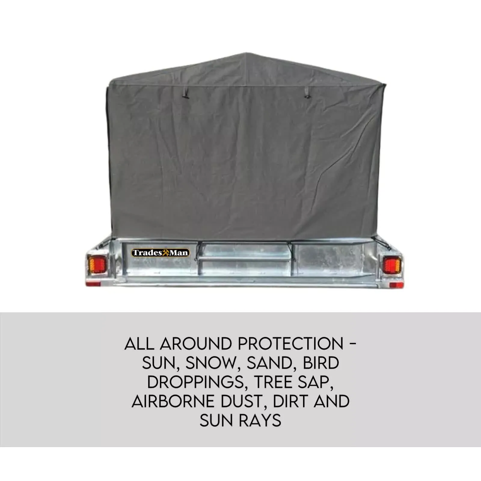 900mm Trailer Cage Canvas Tarp Cover for 6x4 High Quality Cage Universal 3 foot-ACT