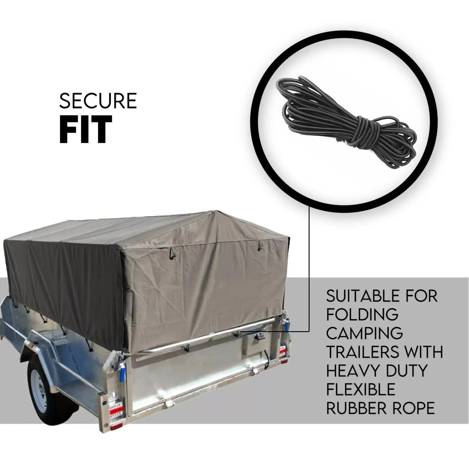 900mm Trailer Cage Canvas Tarp Cover for 6x4 High Quality Cage Universal 3 foot-ACT