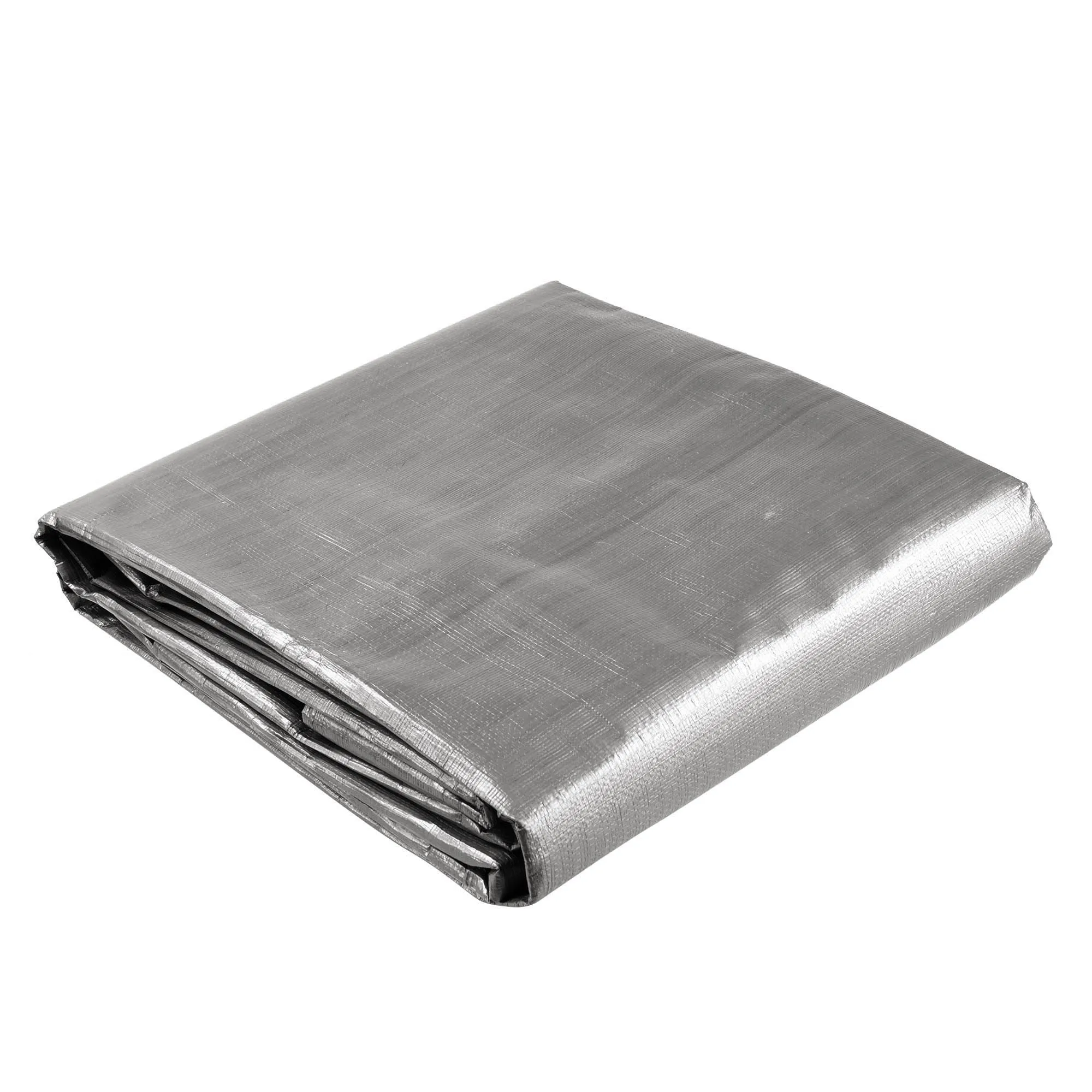 9x12ft Heavy Duty Poly Tarp/ Silver Black