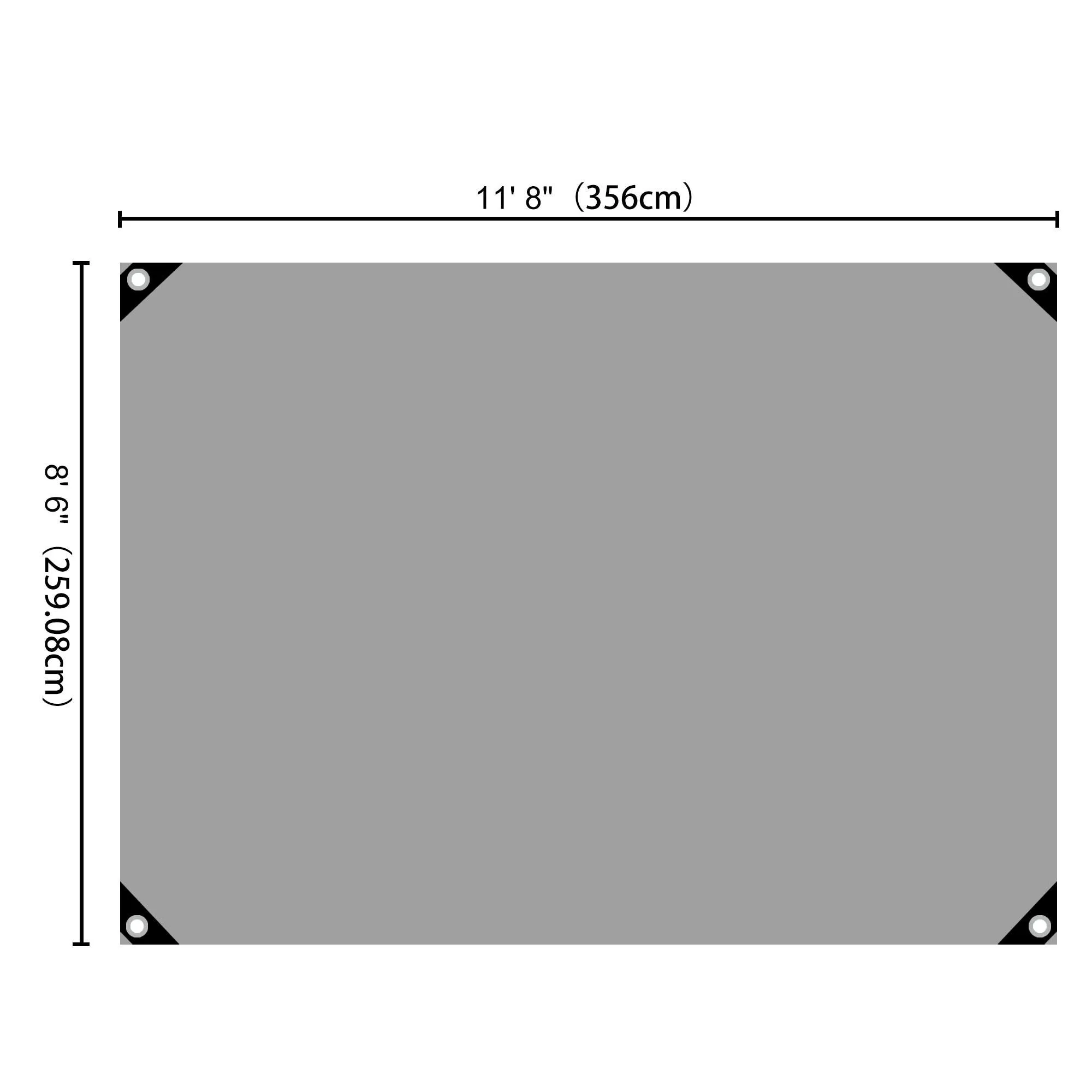 9x12ft Heavy Duty Poly Tarp/ Silver Black