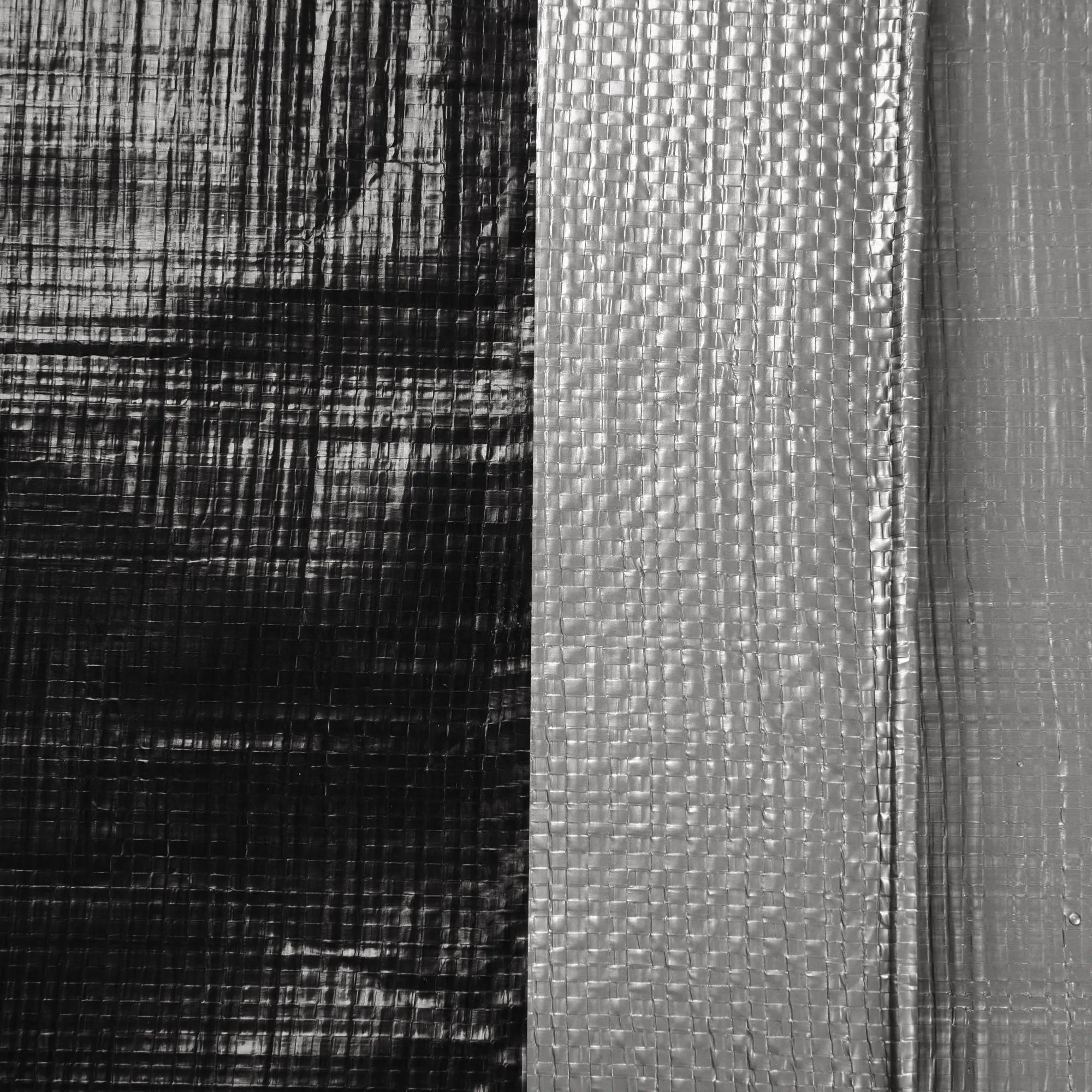 9x12ft Heavy Duty Poly Tarp/ Silver Black