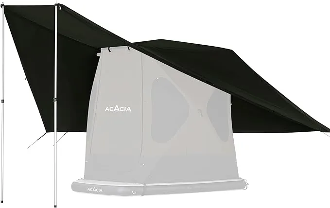 ACACIA Canopy 2-3 Person for Space Acacia Camping System, PU2000 Waterproof Camping Tarp for 4 Season Camping, UPF50  Sunproof Tent Tarp with 2 Telescoping Poles, Carry Bag, Summer Night