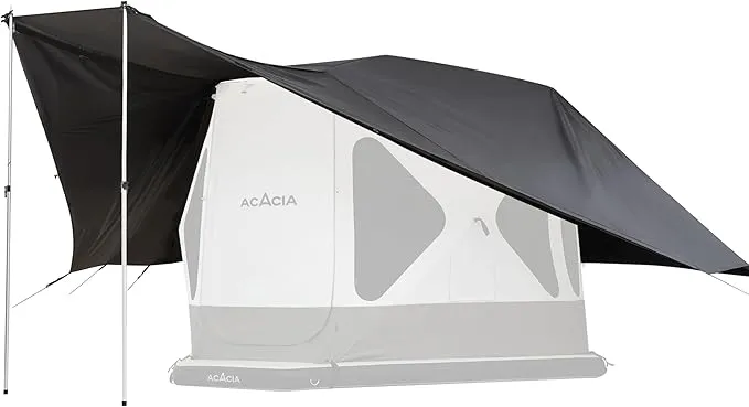 ACACIA Canopy XL for Space Acacia Camping System, PU2000 Waterproof Camping Tarp for 4 Season Camping, UPF50  Sunproof Tent Tarp with 4 Telescoping Poles, Carry Bag, Moonstone