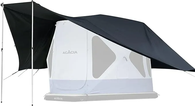 ACACIA Canopy XL for Space Acacia Camping System, PU2000 Waterproof Camping Tarp for 4 Season Camping, UPF50  Sunproof Tent Tarp with 4 Telescoping Poles, Carry Bag, Star Night
