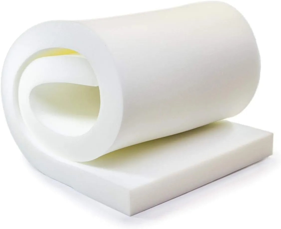 AK-Trading Upholstery Foam Cushion - Regular Density 2" Height x 24" Width x 72" Length - Home or Commercial Use Seat Replacement Foam Cushion - Made in USA