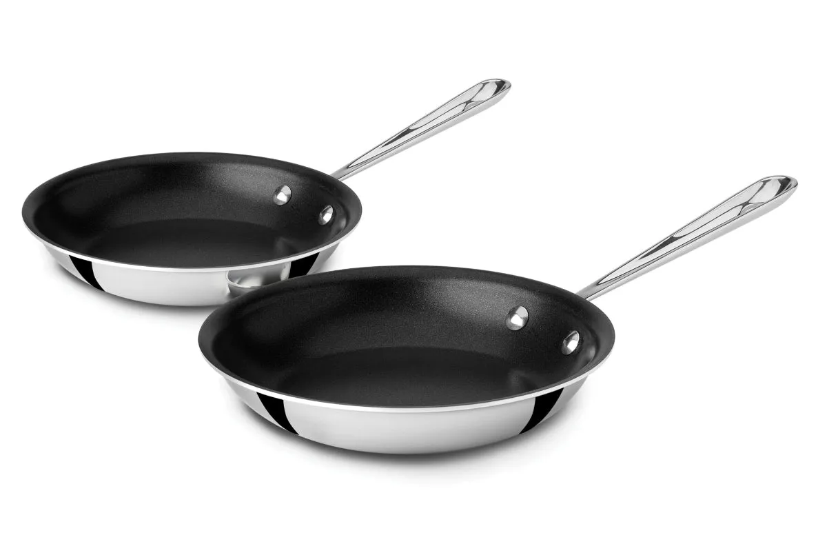 All Clad D3 - Stainless Nonstick Skillet Set