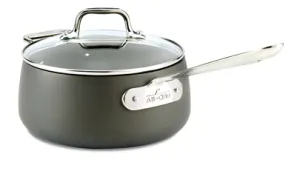 All-Clad, E7852464, HA1, Hard Anodized Nonstick 3.5 Qt. Sauce Pan