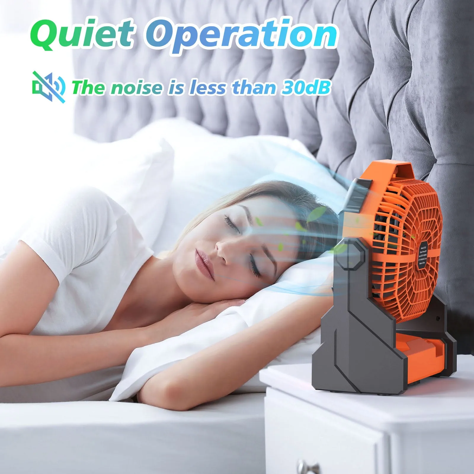 Ambitelligence Battery Operated Fan, 10400mAh Camping Fan