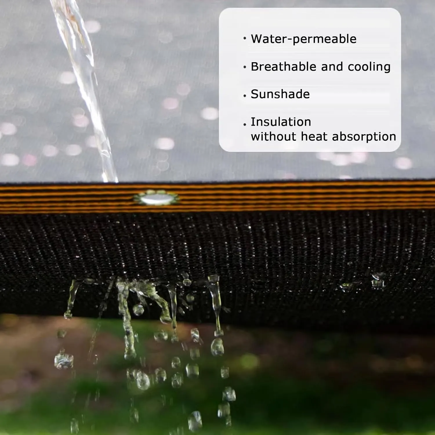Anti-Aging Heat Insulation Shade Netting,Black Sunblock Shade Cloth Net,Garden Outdoor Car Shade Mesh Tarp,Privacy Netting,Windbreak Fencing,Greenhouse Anti-UV Sunshade Net (8.2x16ft)