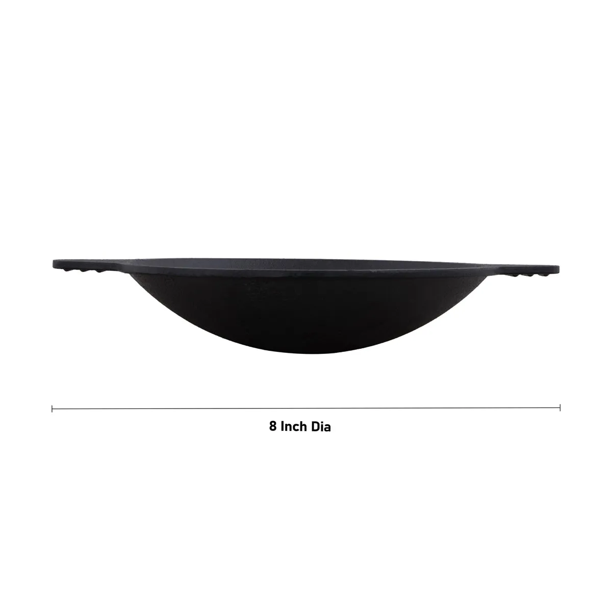 Appachatty Pan - 8 Inches | Cast Iron Appachatti/ Appa Chatti for Home/ 1.325 Kgs Approx