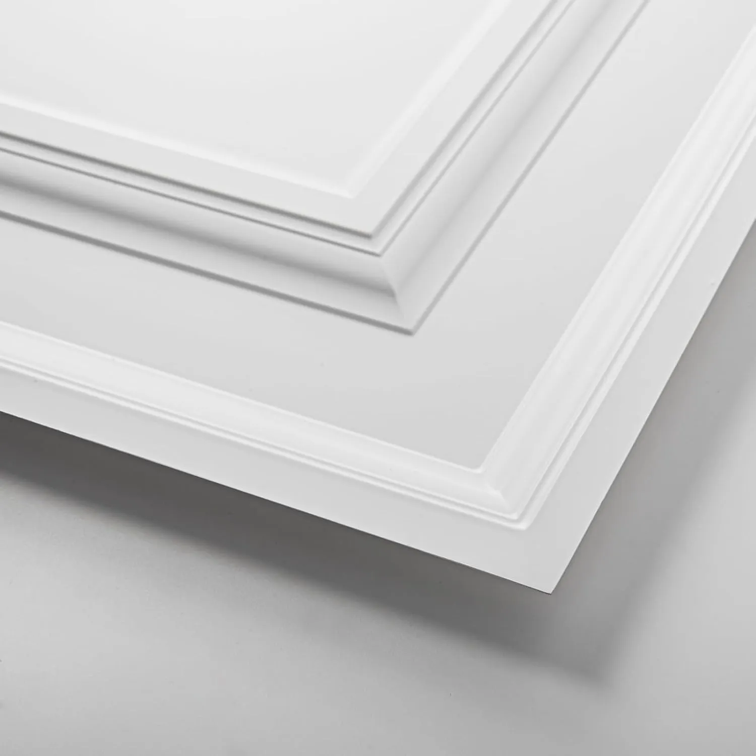 Art3d 12-Pack Drop Ceiling Tiles 2x4 Ft, PVC Decorative Ceiling Covering Panels for Basement Kitchen Bathroom, 24x48 Inch, Cover 96 Sq. Ft, Smooth White