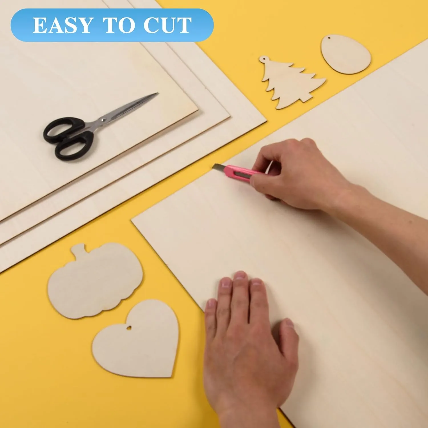 AWIZOM 12 Pack Basswood Sheets for Crafts-18 x 24 x 1/8 Inch- 3mm Thick Plywood Sheets with Smooth Surfaces Unfinished Wood Boards for Laser Cutting, Wood Burning, Architectural Models, Staining