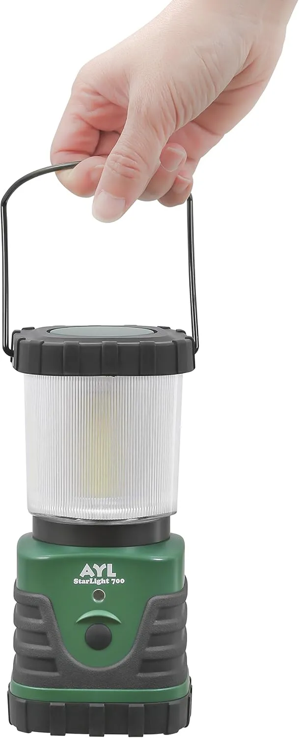 AYL Starlight 700 - Water Resistant - Shock Proof - Long Lasting Up to 6 Days Straight - 1300 Lumens Ultra Bright LED Lantern - Perfect Lantern for Hiking, Camping, Emergencies, Hurricanes, Outages