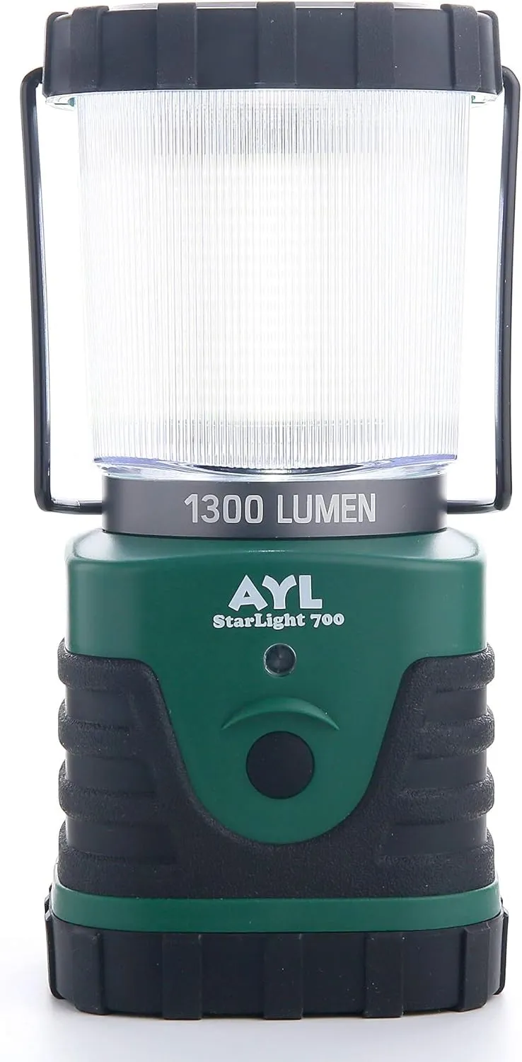 AYL Starlight 700 - Water Resistant - Shock Proof - Long Lasting Up to 6 Days Straight - 1300 Lumens Ultra Bright LED Lantern - Perfect Lantern for Hiking, Camping, Emergencies, Hurricanes, Outages
