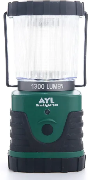 AYL Starlight 700 - Water Resistant - Shock Proof - Long Lasting Up to 6 Days Straight - 1300 Lumens Ultra Bright LED Lantern - Perfect Lantern for Hiking, Camping, Emergencies, Hurricanes, Outages