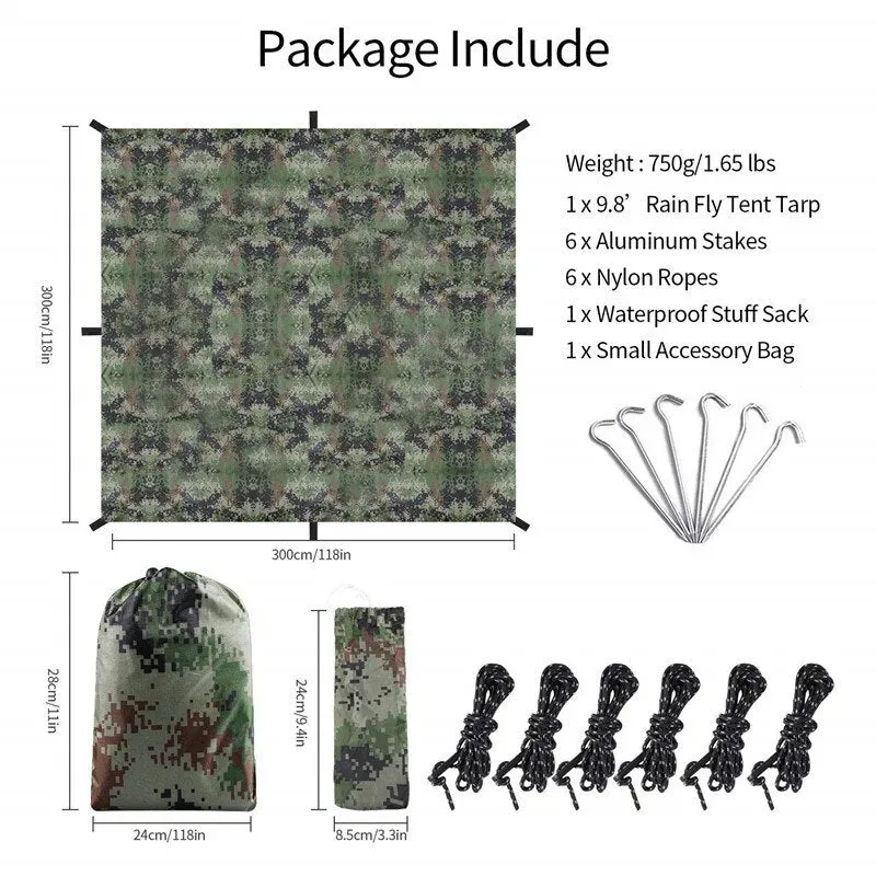AYLES - Tarp Shelter 3x3m PU 3000mm